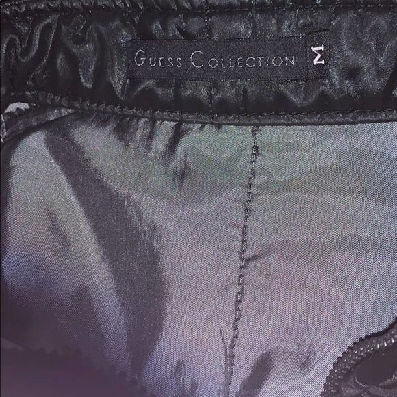 Guess Collection Vintage 90’s Charcoal Dark Beige Lightweight Zip Up Jacket M - Picture 5 of 9